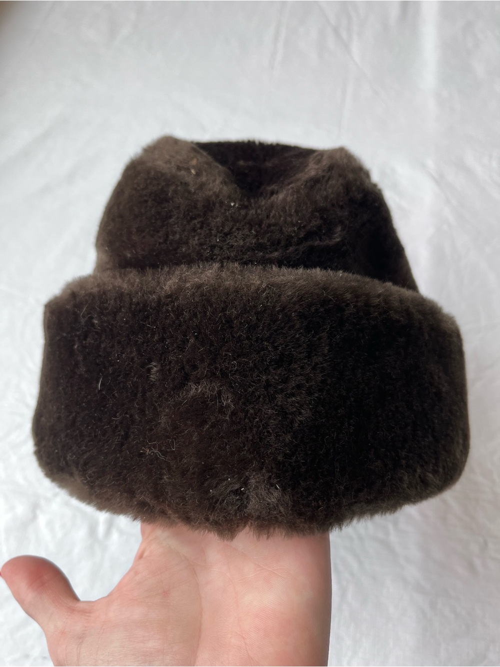Vintage Faux Fur Furry Hat Russian Style